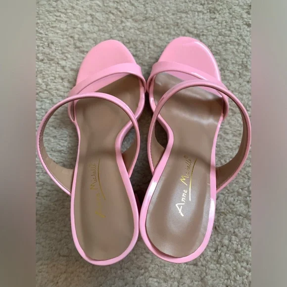 NWOB- Elegant Pink Strappy Heels - Picture 4 of 9